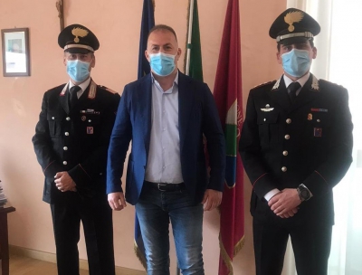 Montesilvano, il benvenuto al nuovo comandante della stazione dei carabinieri, Camillo Renzetti
