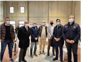Centro vaccinale del Città Sant’Angelo Village Outlet inaugurato oggi.