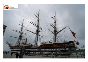 Ortona, arriva la Vespucci per la prima volta.