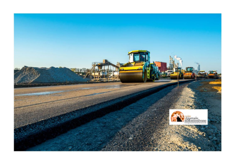 Giulianova, lavori d'asfalto su un tratto di Statale 16