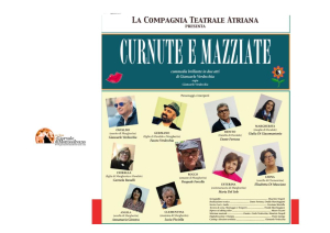 “Curnute e Mazziate” con la Compagnia Teatrale Atriana
