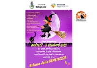 Bolognano. La Befana passa porta a porta per le case dei bambini.