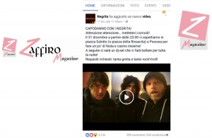 I Negrita invitano sul social alla serata