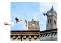 Atri, tredicesima edizione della Discesa delle Befane dalla Torre campanaria del Palazzo Ducale.