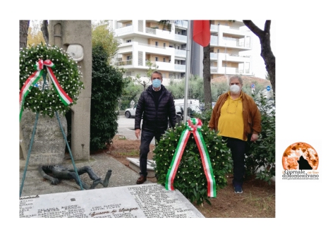Guerino D'Agnese e Domenico Assogna Piazzetta di Montesilvano. 