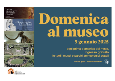 5 gennaio: Domenica gratis al museo nel MuNDA