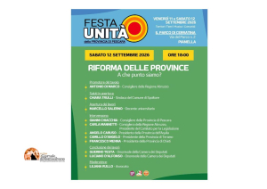 Pianella, incontro sulla rinascita delle Province.
