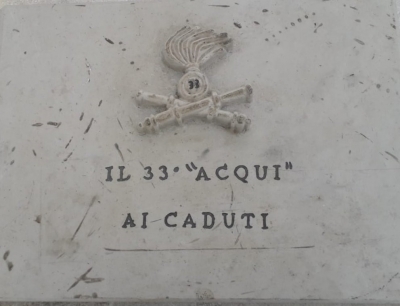 Pescocostanzo, targa ai caduti del 33° Reggimento artiglieria “Acqui”