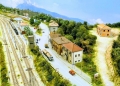 Montesilvano. Sindaco di Fossacesia presenta plastico stazione Costa dei trabocchi '70'/80