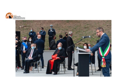 L'Aquila, Draghi e Carfagna inaugurano il Parco della Memoria