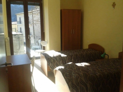 Una delle stanze della Casa di accoglienza