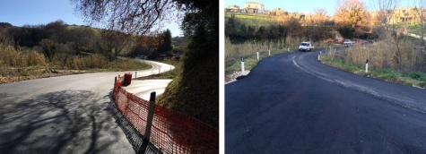 La curva oggetto dell'intervento