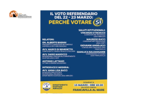 Referendum giustizia, incontri a Francavilla al Mare e Pianella a sostegno del Sì