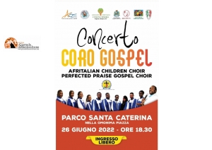 Pescara/ Gospel Afritalian  Children Choir nel Parco di piazza Santa Caterina da Siena