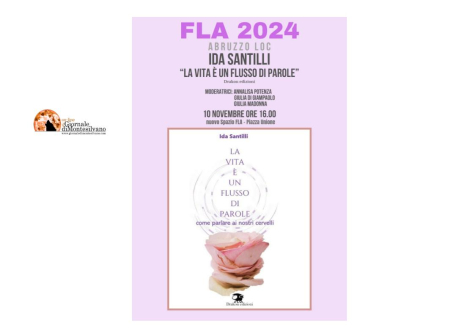 Fla. Il libro di Ida Santilli, life coach: “La vita è un flusso di parole”