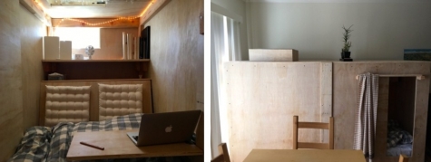 La scatola dove vive l'illustratore Pete Berkovitz