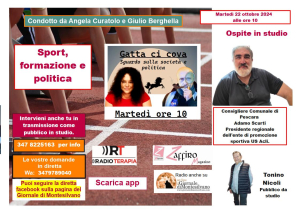 Gatta ci cova: ospite Adamo Scurti, consigliere comunale di Pescara