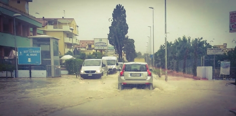 Alluvione a Pineto