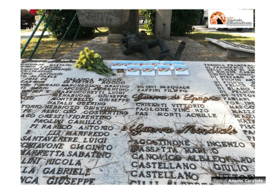 Montesilvano, restituzione alla città del monumento ai caduti di Vinicio Verzieri
