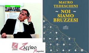 Mauro Tedeschini con la copertina del suo libro