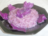 risotto impiattato da Luciano Pellegrini