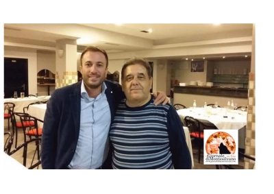 Il Sindaco Costantini con Crescentini