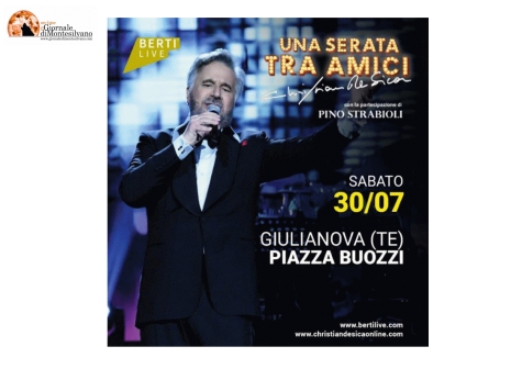 Christian De Sica a Giulianova per "Una serata tra amici".