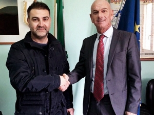 In Foto il presidente dell'Associazione, Gaetano Ercole, e il Sindaco Di Silvi, Francesco Comignani