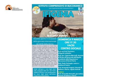 Bucchianico. «Ifigenia: il coraggio di essere donna»