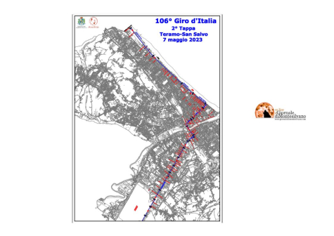 Pescara. Passaggio del Giro d'Italia: divieti di sosta e strade chiuse