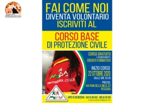 Pescara/Protezione civile. Modavi- Castellammare, parte il corso base gratuito