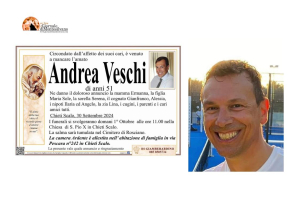Pescara, il Municipio in lutto per la scomparsa di Andrea Veschi