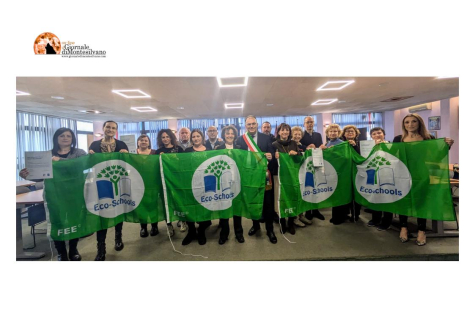 Montesilvano: le scuole Troiano Delfico e Direzione Didattica celebrano la Bandiera Verde Eco-Schools 2023-24