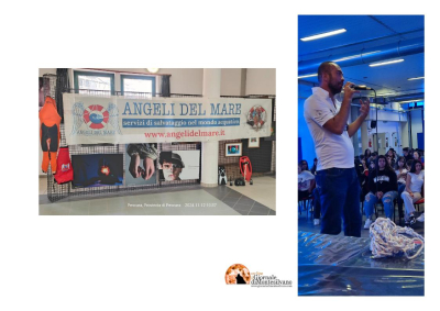 Angeli del Mare FISA incontrano gli studenti del MIBE a Pescara e Istituto Nautico a Ortona