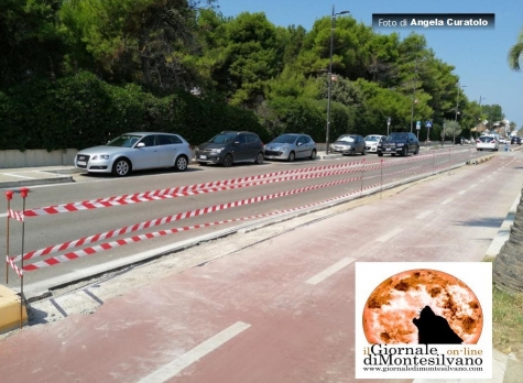 entrata del luogo dove si svogerà il concerto, lavori per agevolare le uscite.
