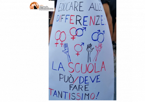 cartello manifestazione a Pescara del luglio 2020