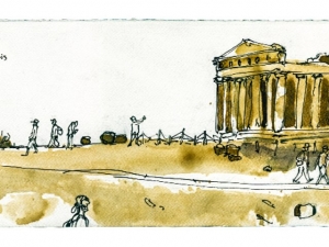 “Spring in the Valley” L'antica Agrigento negli acquerelli di Pavlos Habidis