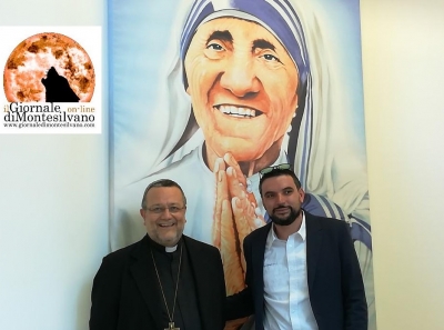 inaugurazione della mensa Caritas con Vescovo e Commissario della Speciale