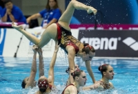 Nuoto sincronizzato, atlete guidate da Cristina Celiberti.