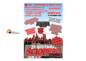 Sciopero contro le politiche economiche e sociali