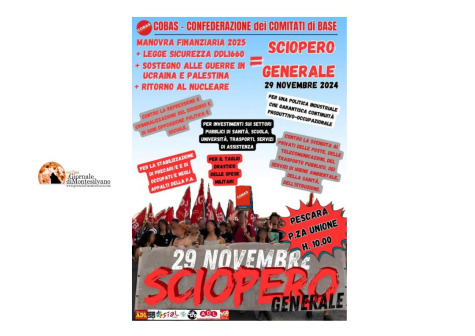 Sciopero contro le politiche economiche e sociali