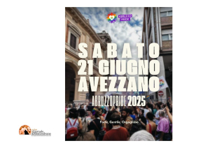Avezzano ospiterà l’Abruzzo Pride 2025 il 21 giugno