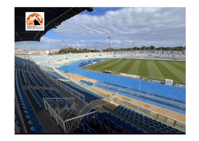 Calcio serie B. Pescara-Cesena, limitazione degli spazi della tribuna Majella.