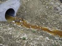 Liquami nel fiume Saline 