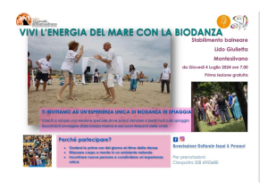 Montesilvano, biodanza in riva al mare con Sogni &amp; percorsi e Cleopatra Sideri.