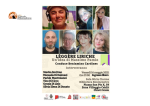 “Lèggère liriche” Poesia, amore e solitudine