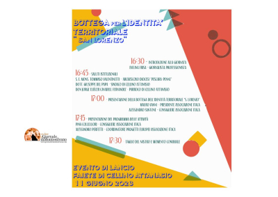 Cellino Attanasio, inaugurazione della nuova sede della Bottega per l’Identità Territoriale