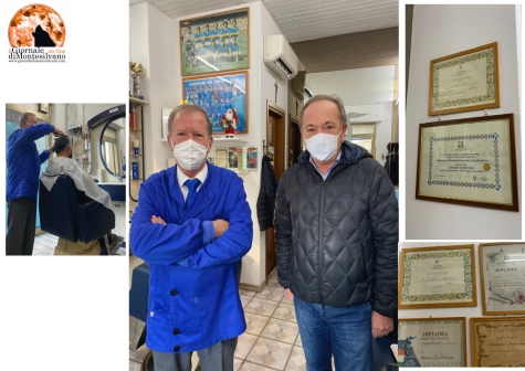 Manoppello, Adelmo Di Pentima 71 anni di barbe e capelli