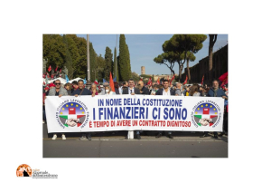 Sindacato Italiano Lavoratori Finanzieri scende in piazza