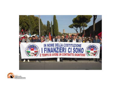 Sindacato Italiano Lavoratori Finanzieri scende in piazza